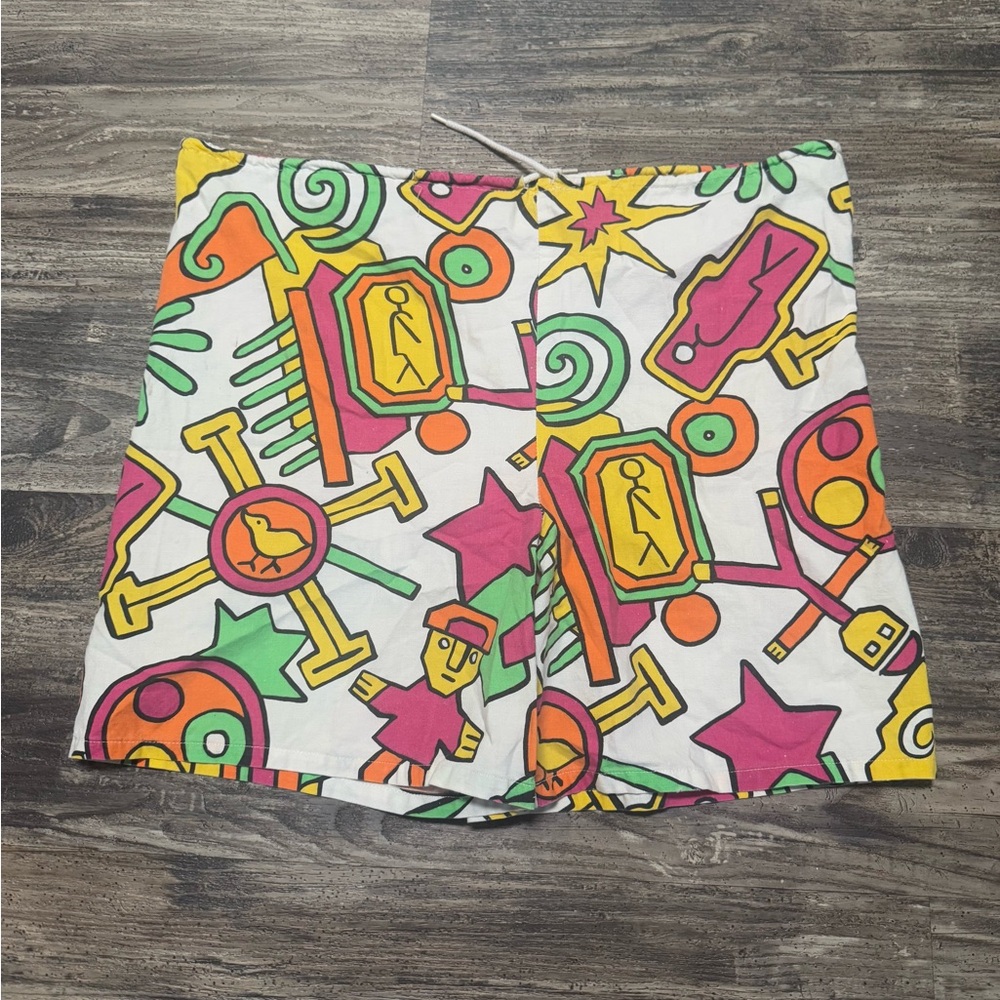 Vintage Colorful Graphic Men Shorts